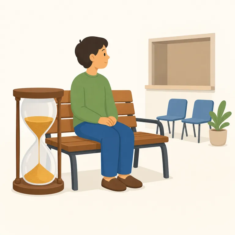 waitingの覚え方イラスト