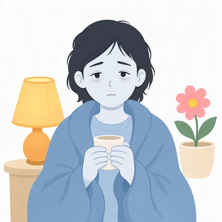 wan（青白い・形容詞）の覚え方イラスト — wan は、顔色や光が「青白い・生気のない色」に見えるときの形容詞として覚えます