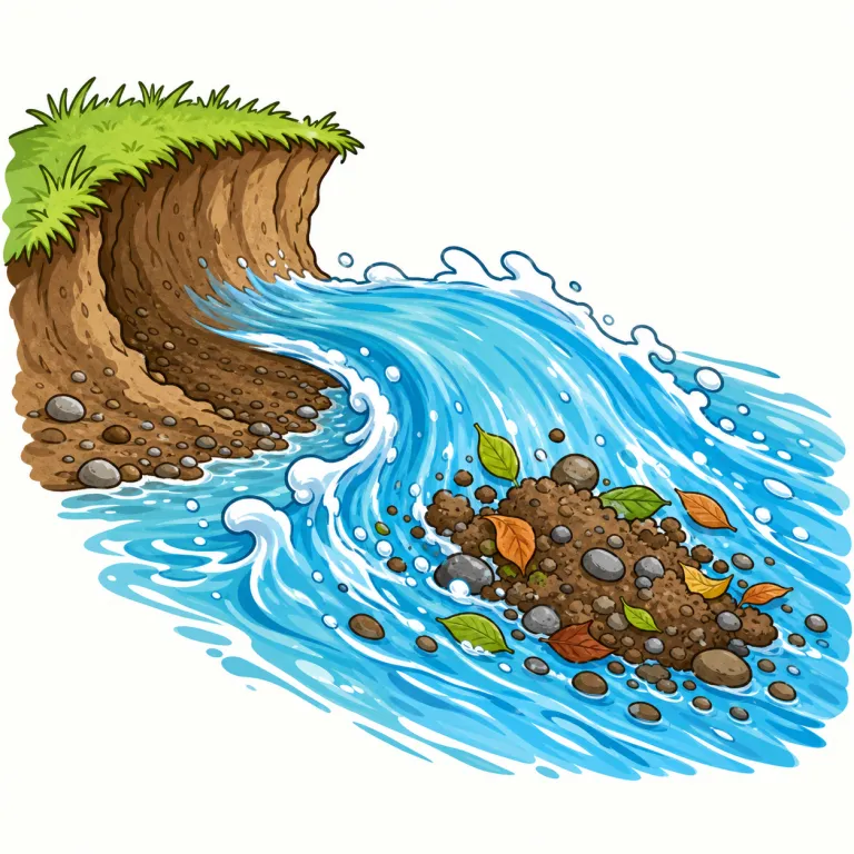 wash away（押し流す・phrasal_verb）の覚え方イラスト
