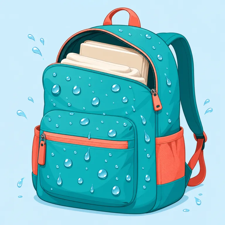 water-resistant（耐水性の・形容詞）の覚え方イラスト — water「水」に resistant「抵抗力のある」を組み合わせ、「水に抵抗する性質」と捉えると覚えやすい語です