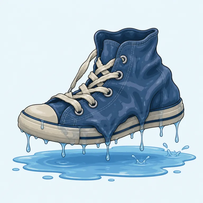 waterlogged（水浸しの・形容詞）の覚え方イラスト — water + logged と見ると覚えやすい語です