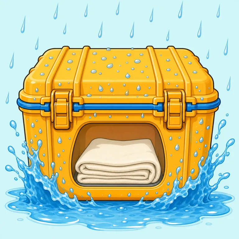 watertight（防水・形容詞）の覚え方イラスト — water + tight で考えると覚えやすいです