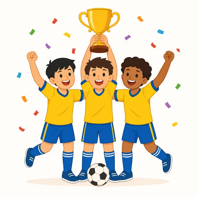 we won the match（私たちは試合に勝った）の覚え方イラスト — 文として覚えるなら、We が先に来ることで「自分たちが」という視点がはっきりする点に注目します