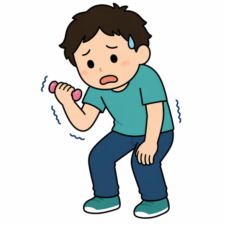 weak（弱い、不得意な・adjective）の覚え方イラスト
