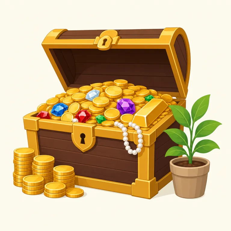 wealth（富・名詞）の覚え方イラスト — このエントリの wealth は、個別に数えられる「財産」よりも、金銭・資源・繁栄が集まった状態としての「富」を表す用法です