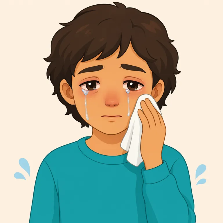 wept（泣いた・動詞）の覚え方イラスト — wept は weep（泣く）の過去形・過去分詞