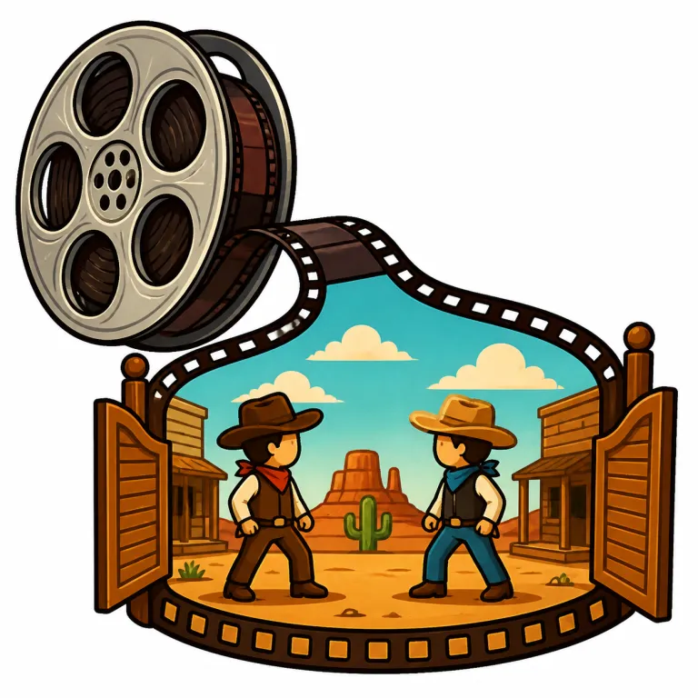 western（西部劇・noun）の覚え方イラスト