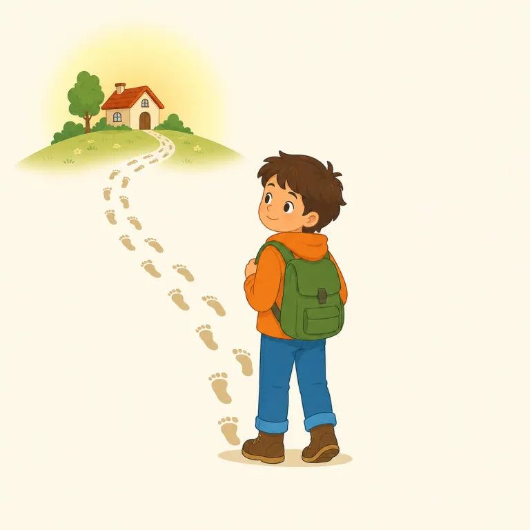 whence（どこから・副詞）の覚え方イラスト — まず wh- で始まるので、who / what / where と同じ「疑問語ファミリー」の一員だと押さえると覚えやすいです