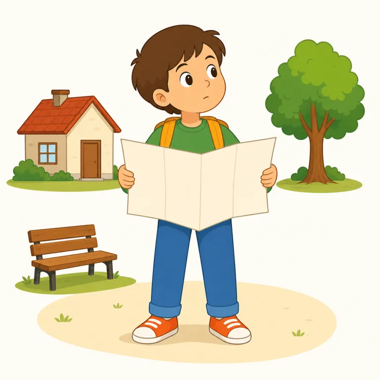 where（どこ・副詞）の覚え方イラスト — what が「何」、when が「いつ」、who が「だれ」なら、where はそのまま「場所を問う担当」と整理すると覚えやすい