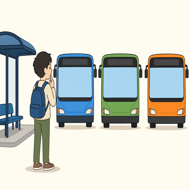 which bus should i take（どのバスに乗ればいいですか）の覚え方イラスト — chronic は chrono-「時間」と結びつけると覚えやすい語です