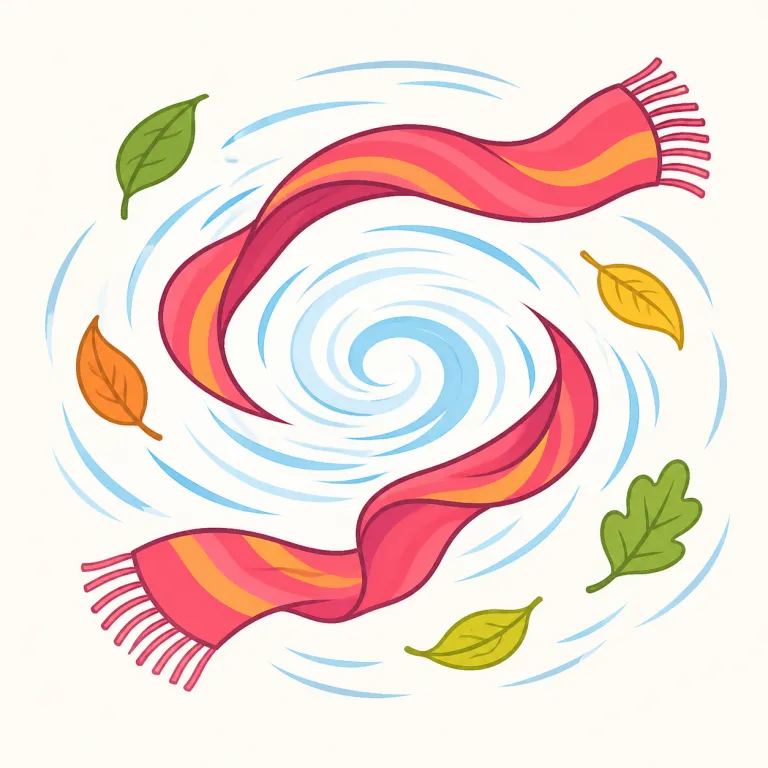 whirl（渦巻く・動詞）の覚え方イラスト — "whirl" は「ぐるっと勢いよく回る」動きをまとめて持つ語
