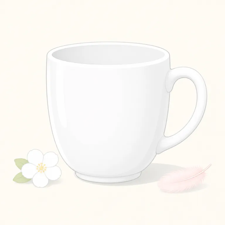 white（白い・形容詞）の覚え方イラスト — 形容詞の white は、名詞の色名「白」を物に当てはめて「白い」と言う形です