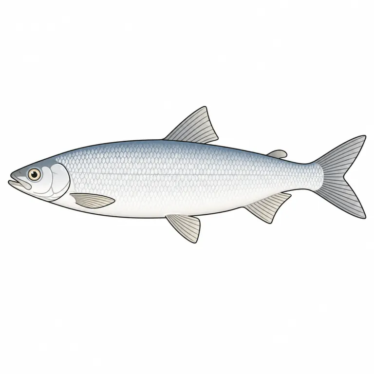 whitefish（シロマス類・noun）の覚え方イラスト