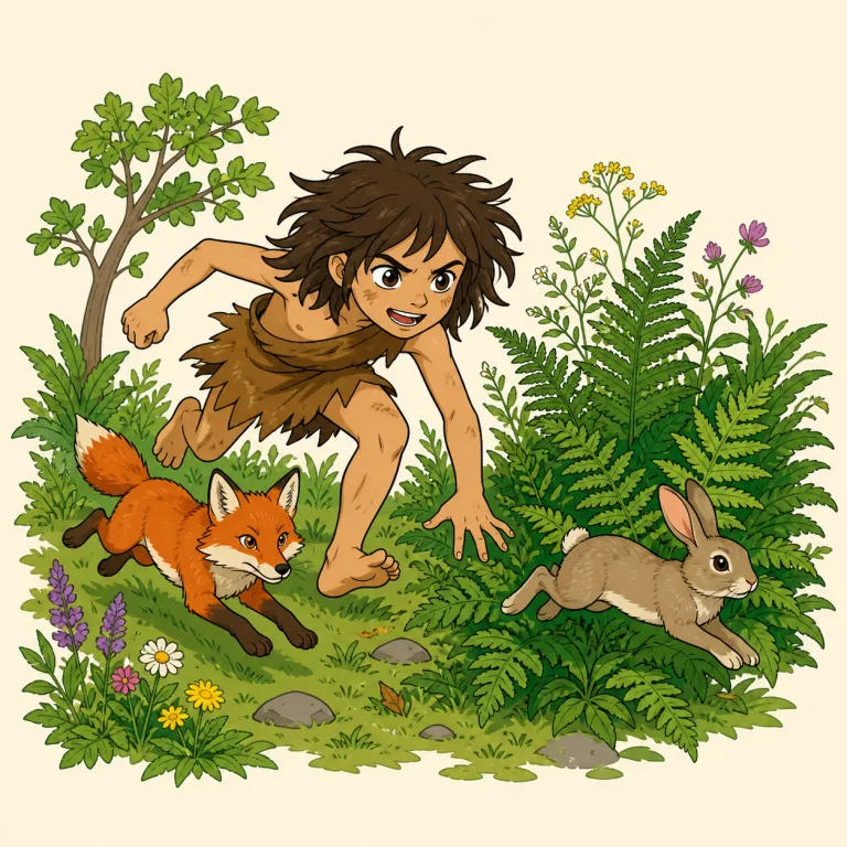 wildling（野生の動植物、野生児・noun）の覚え方イラスト