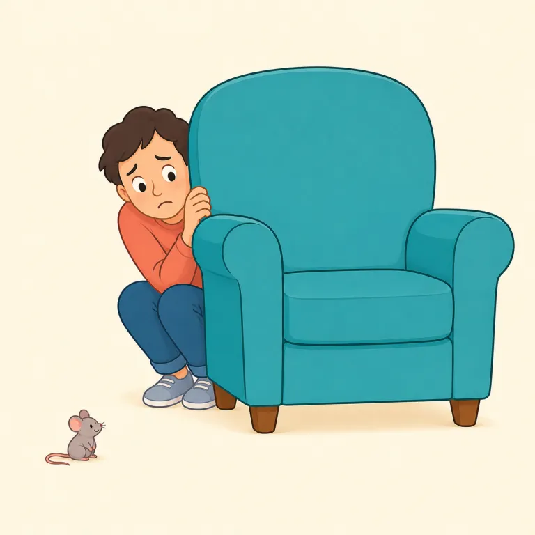 wimp（弱虫・名詞）の覚え方イラスト — wimp は「怖がって挑戦しない人、弱々しい人」を指す口語として、Don't be a wimp.「弱虫になるな」という場面ごと覚えると実用的です