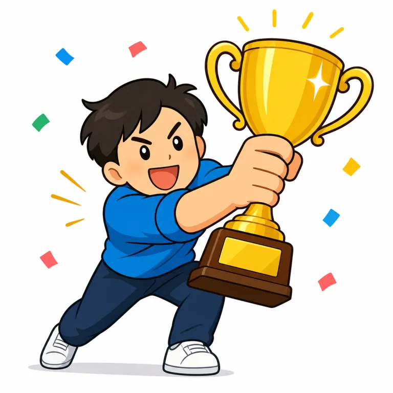 win（勝ち取る・verb）の覚え方イラスト
