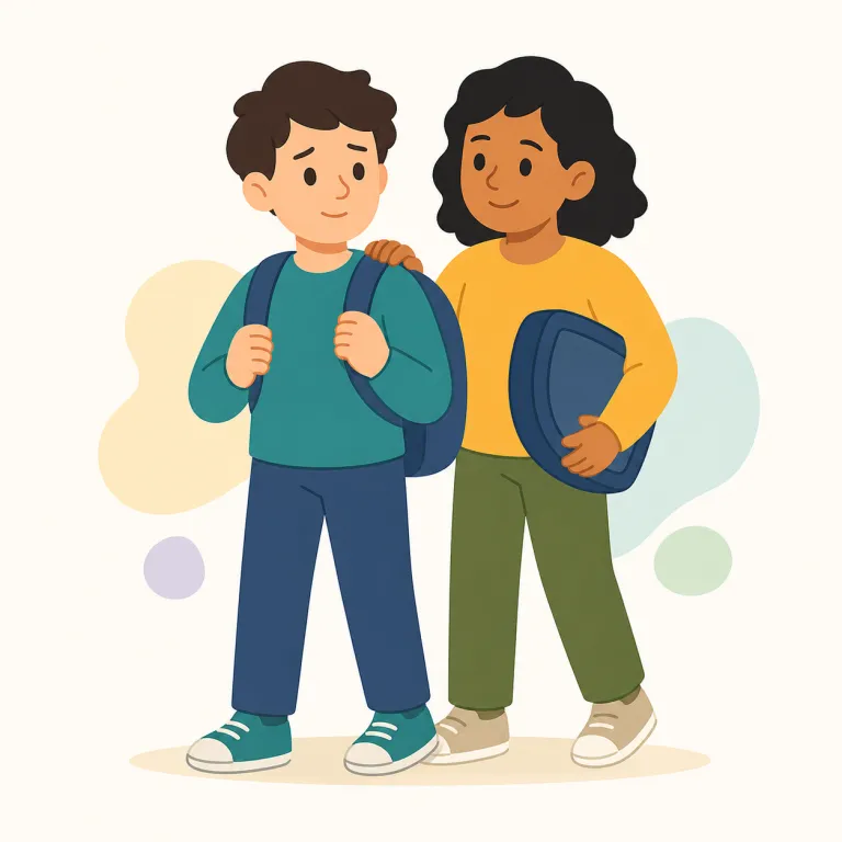 wingman（僚機の操縦士・名詞）の覚え方イラスト — wingman は wing「翼」と man「人」から成り、編隊で主機の翼側を飛んで守る僚機の操縦士を指します