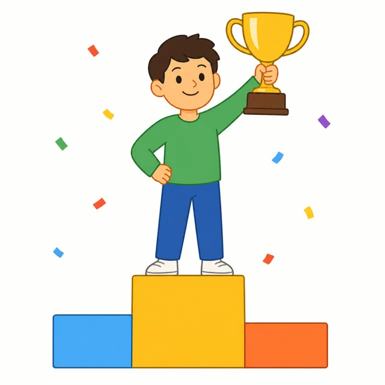 winner（勝者・名詞）の覚え方イラスト — winner はまず動詞 win を知っていれば覚えやすいです