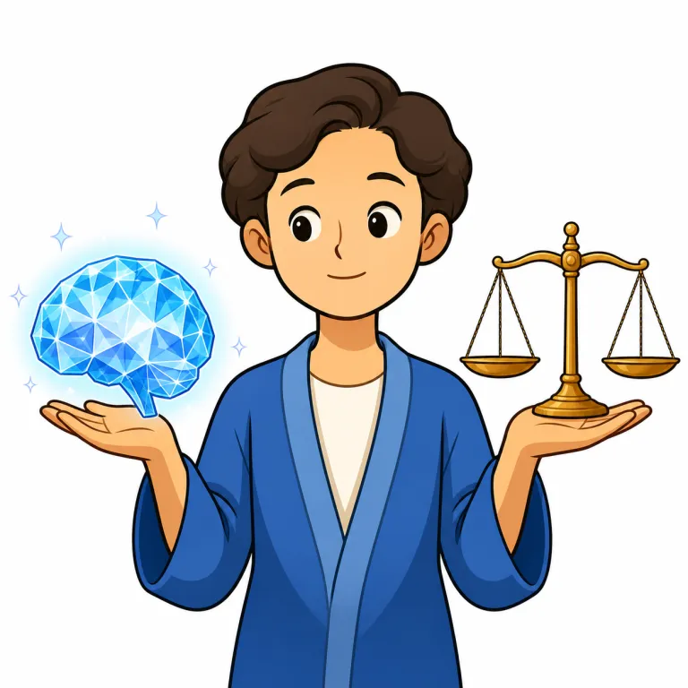 wit（知力、分別・noun）の覚え方イラスト