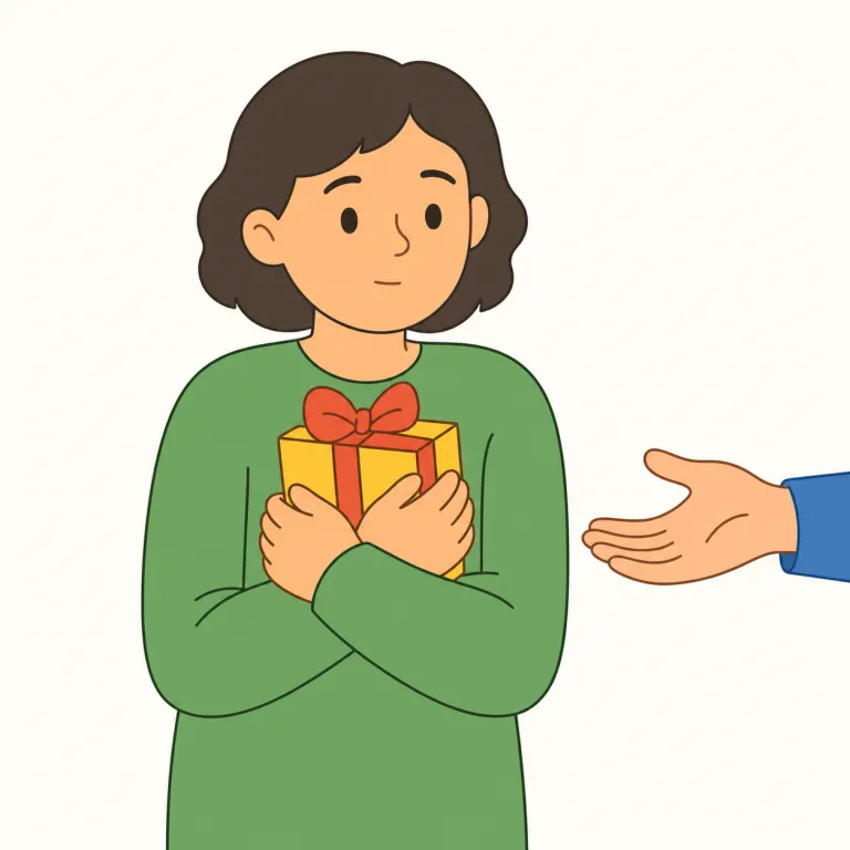 withhold（差し控える・動詞）の覚え方イラスト — withhold は with + hold と見て、「渡さずに後ろで hold する」と考えると覚えやすい動詞です