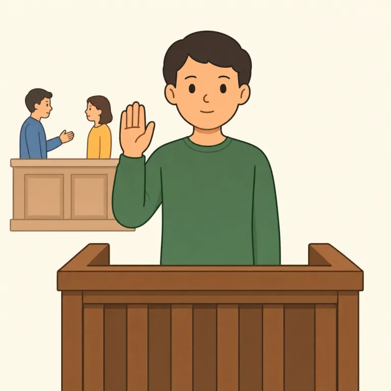 witness（目撃者・名詞）の覚え方イラスト — まず「その場で見て、あとで説明できる人」と覚えると芯がつかめます