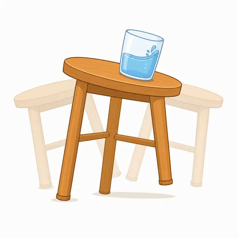 wobble（ふらふら揺れる・動詞）の覚え方イラスト