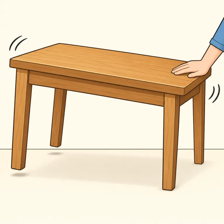 wobble（ぐらつき・noun）の覚え方イラスト