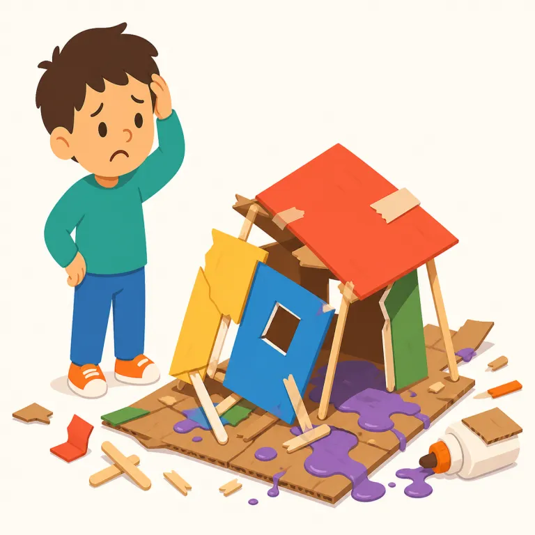 woeful（ひどい・形容詞）の覚え方イラスト — -ful が付く形容詞は helpful, useful, powerful と同じく「〜に満ちた」が基本