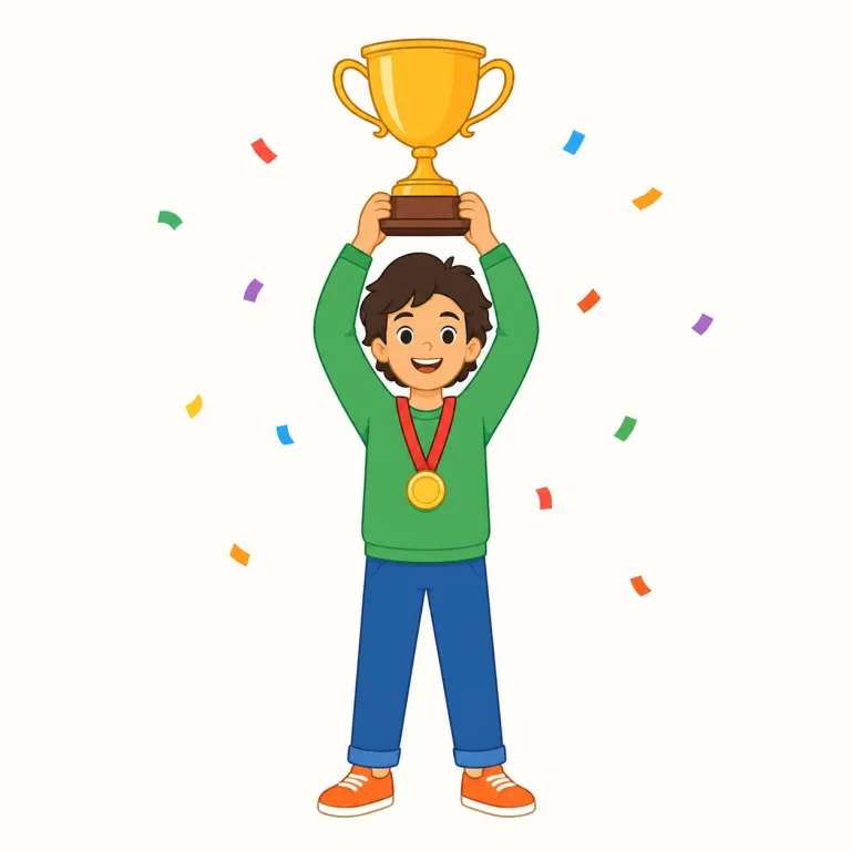 won（勝った、勝ち取った・動詞）の覚え方イラスト — 不規則変化をセットで固定すると覚えやすい語