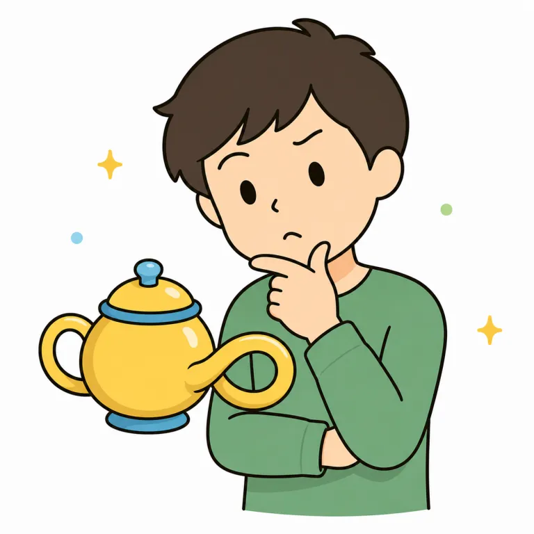 wonder（不思議に思う・verb）の覚え方イラスト