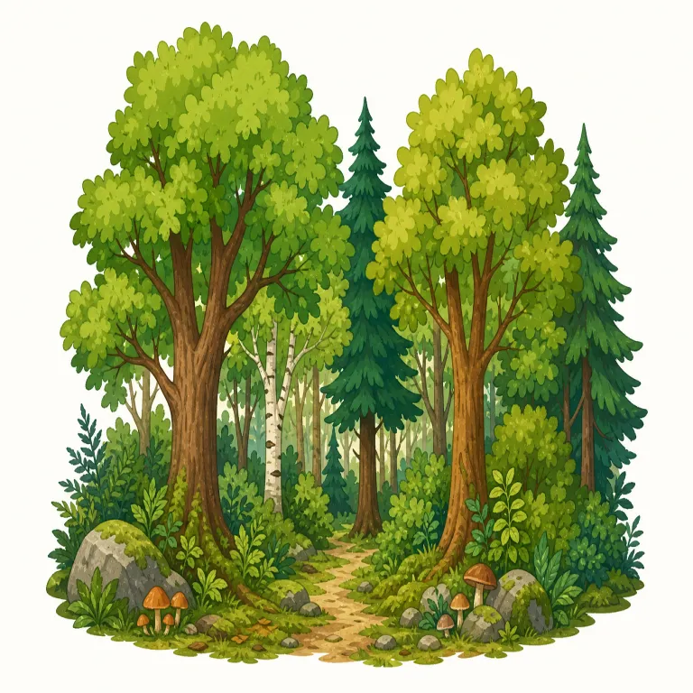 woodlandの覚え方イラスト