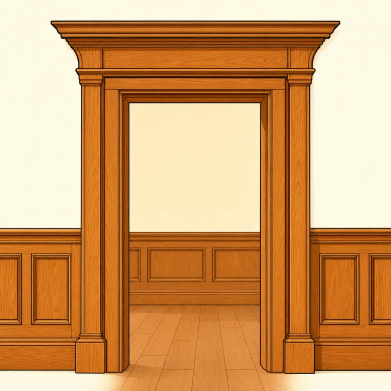 woodwork（木部、木製部分・noun）の覚え方イラスト