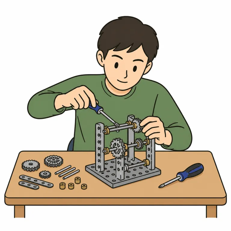 work on（取り組む・phrasal_verb）の覚え方イラスト