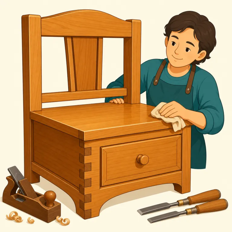 workmanship（出来映え・名詞）の覚え方イラスト — work を「作業」、craftsmanship を「職人技」と知っていれば、その中間に置くと覚えやすい語