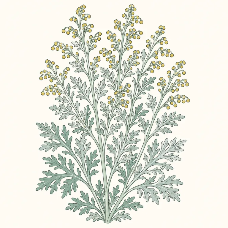 wormwood（ニガヨモギ・noun）の覚え方イラスト