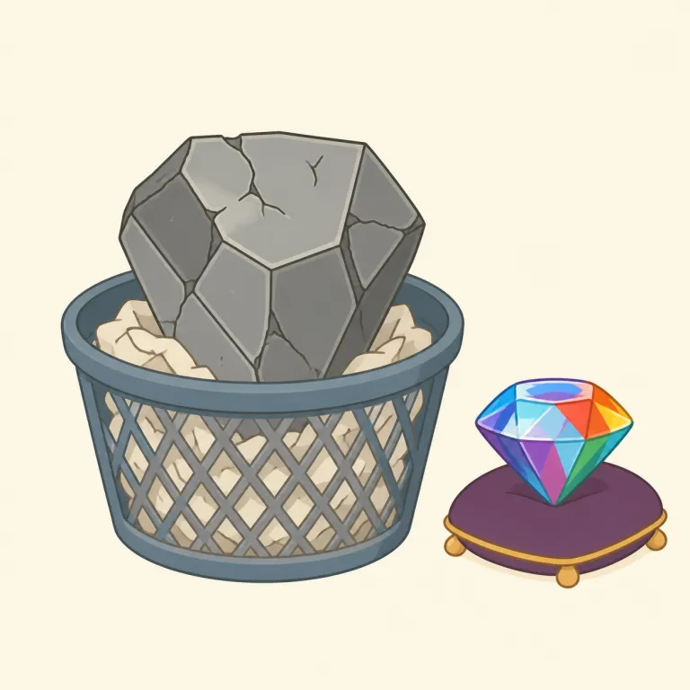worthless（無価値な・形容詞）の覚え方イラスト — worthless は worth「価値」に -less「〜がない」が付いた語なので、「価値がない」と分解して覚えられます