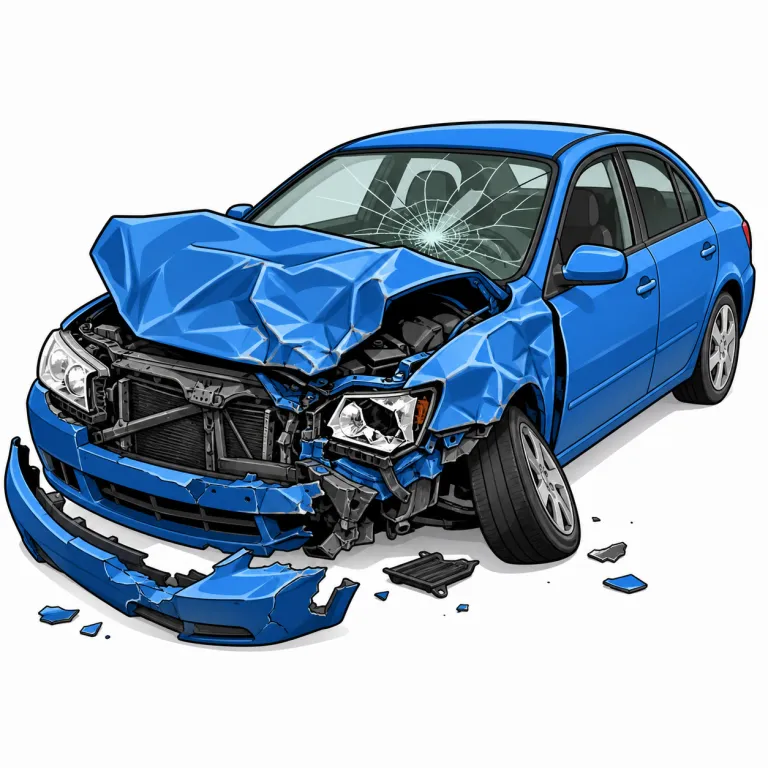 wreck（大事故、事故車・noun）の覚え方イラスト