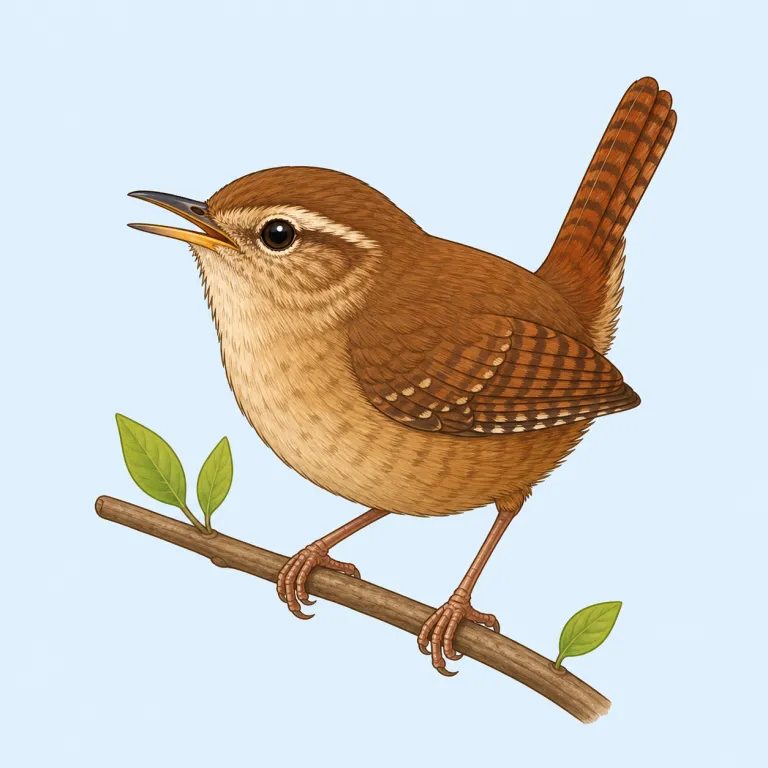 wren（ミソサザイ・名詞）の覚え方イラスト — wren はまず「鳥名の短い固有語」として覚えると残りやすいです