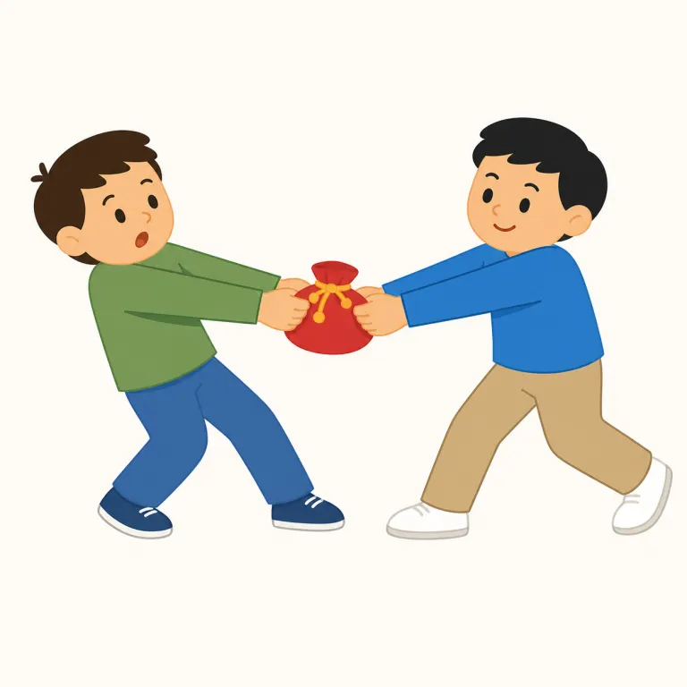 wrest（もぎ取る・動詞）の覚え方イラスト — wrest は wrestle「レスリングをする」と同じ語感で、相手や物と力で争うイメージから入ると覚えやすいです
