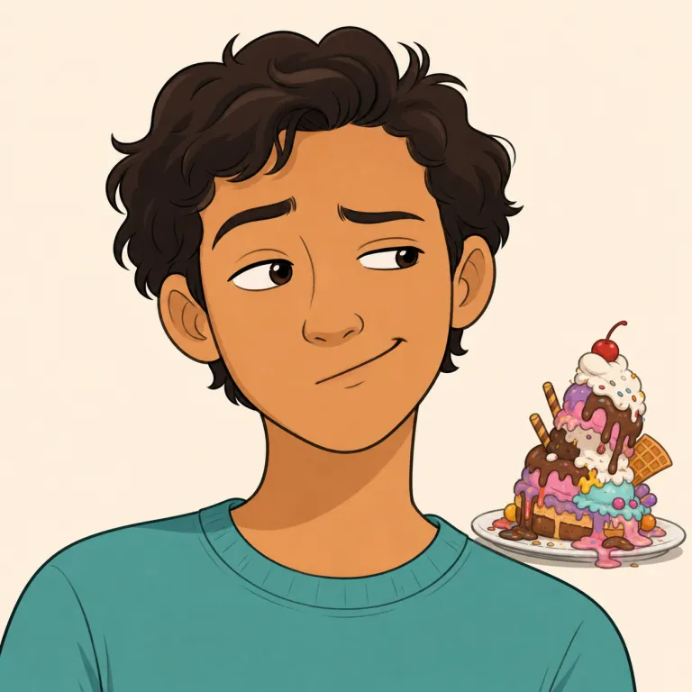wry（皮肉な・形容詞）の覚え方イラスト — wry は、思いどおりにならない状況を冷静に眺めて、苦笑まじりの皮肉を示す語
