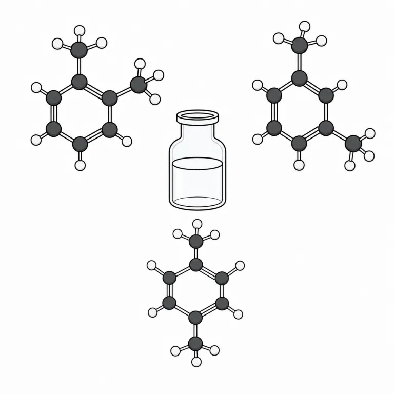 xylene（キシレン・noun）の覚え方イラスト
