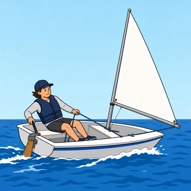 yachtsman（ヨットマン・noun）の覚え方イラスト
