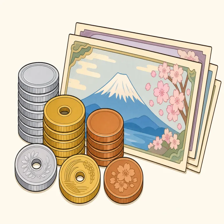 yen（円・名詞）の覚え方イラスト — yen は単独で覚えるより、価格表示や為替の文脈で固めると残りやすい語です