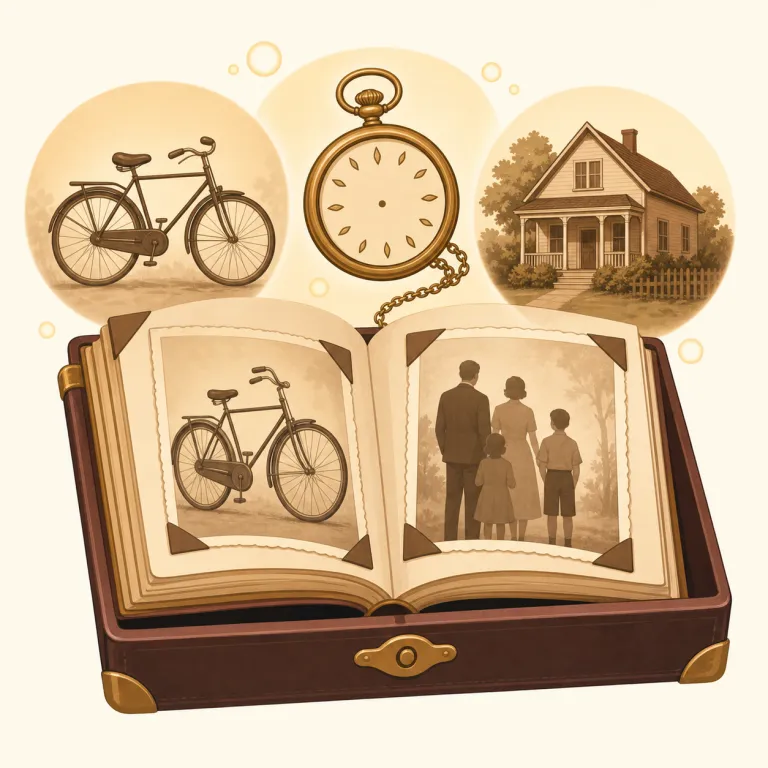 yesteryear（往年・名詞）の覚え方イラスト — yesterday の yester- は「過ぎ去った」を連想させる部分で、そこに year が合わさると「過ぎ去った年月」という広がりになります