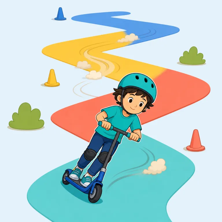 zagging（ジグザグに進む・動詞）の覚え方イラスト — まず zigzag を丸ごと知っていると覚えやすい語です