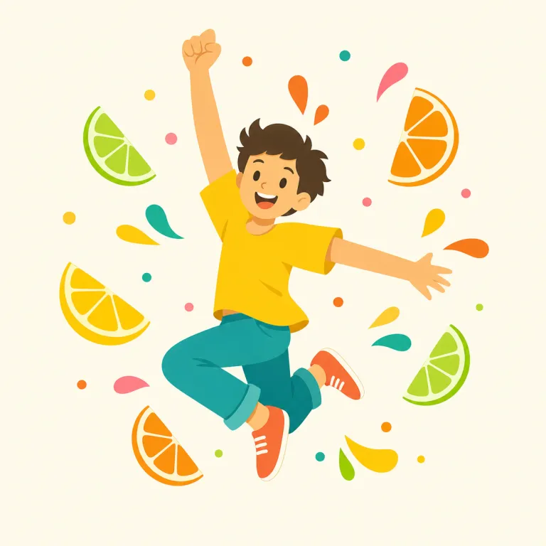 zestful（活気のある・形容詞）の覚え方イラスト — まず zest を核に覚える
